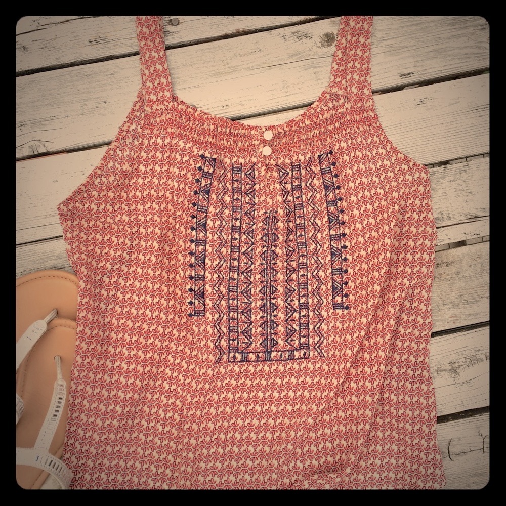 - E&M Sleeveless Festival Bohemian tank blouseSize 2